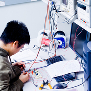 photo of Student in a lab